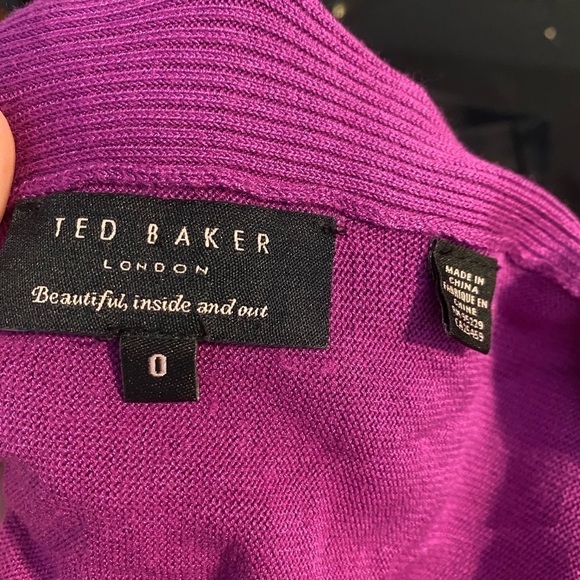 Ted Baker FIYYONA LONGLINE WATERFALL CARDIGAN - WOMEN'S - Picture 9 of 11